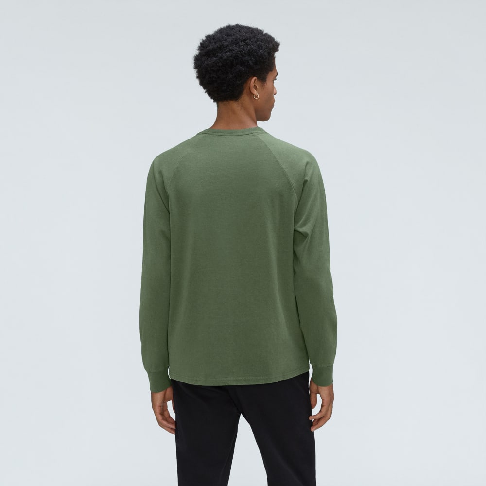 The Premium-Weight Long-Sleeve Crew | Uniform | Forest Green
