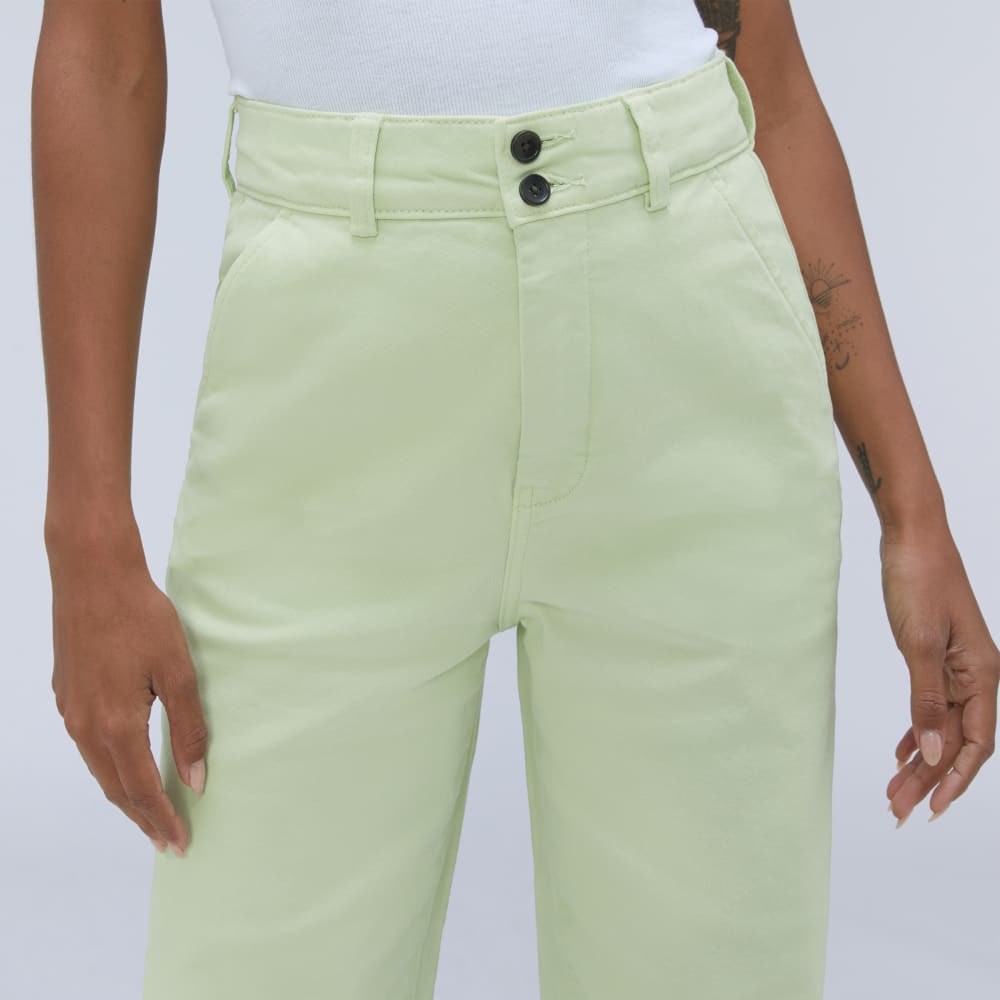 The Organic Wide-Leg Pant | Seafoam Green