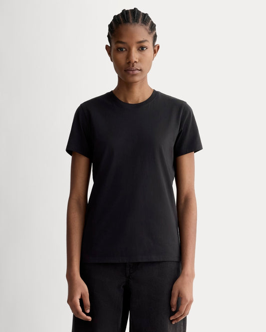 The Slim Crew in Essential Cotton | Black