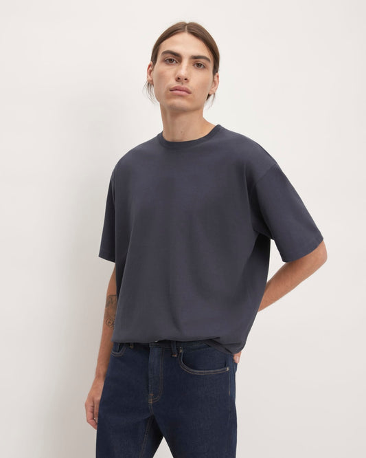 The Premium-Weight Relaxed Crew | Uniform | Deep Navy