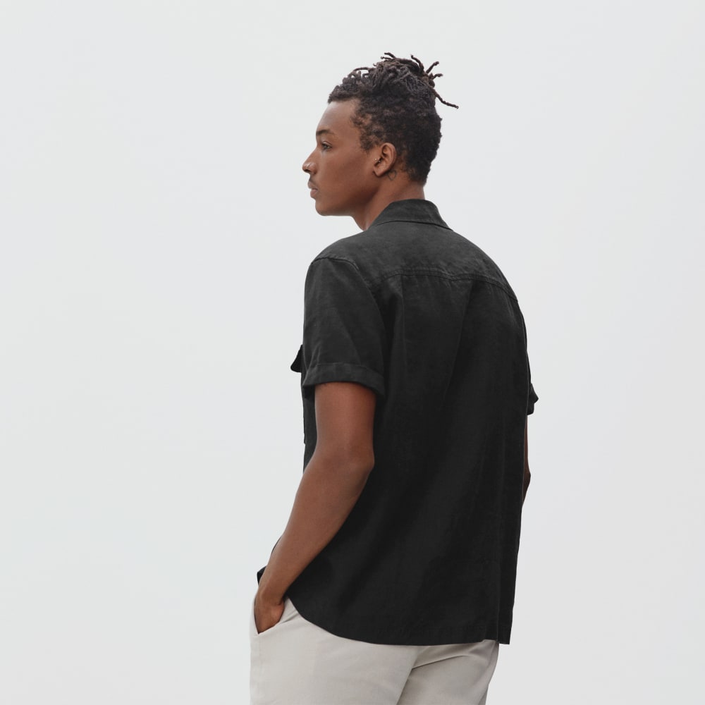 The Resort Shirt in Linen | Black