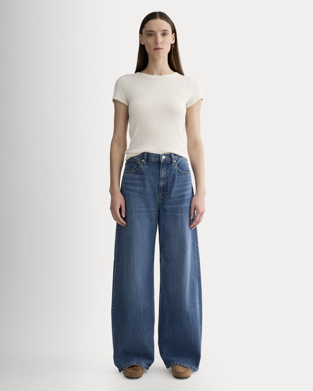 The Cozy Rib Tee | Bone