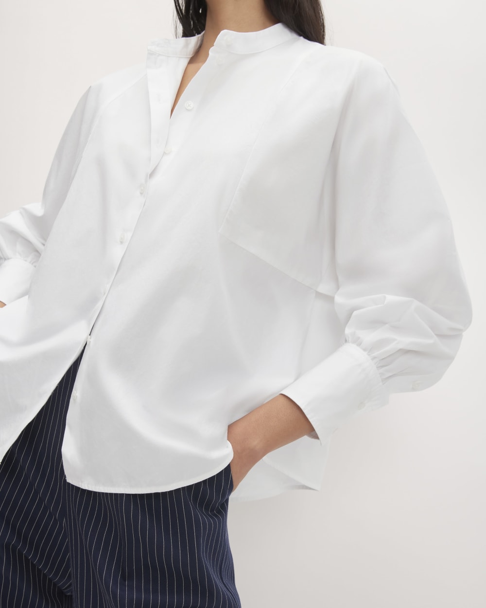 The Oversized Raglan Shirt | White