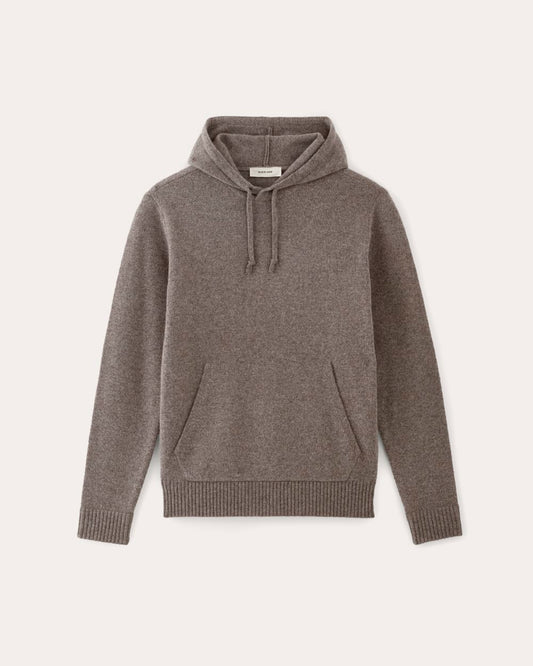 The Felted Merino Hoodie | Taupe Melange