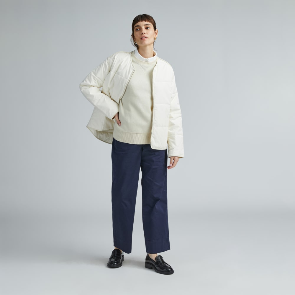 The Quilted Cotton Liner | Bone