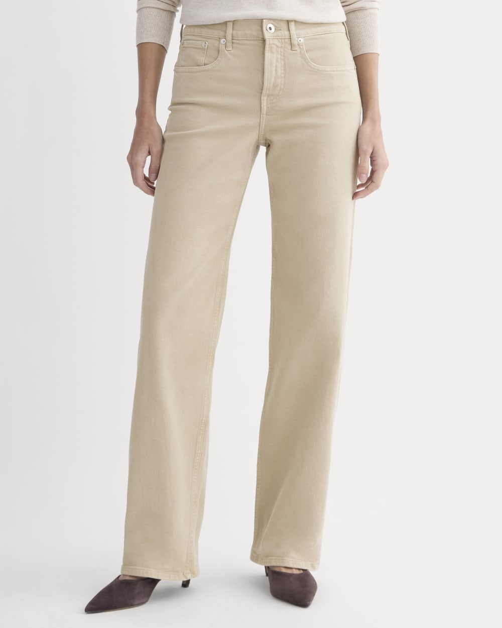 The Column Jean | Garment-Dyed Tan | 33 Inseam