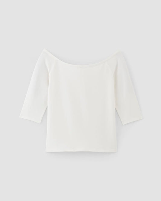 The Form Off-Shoulder Top | White