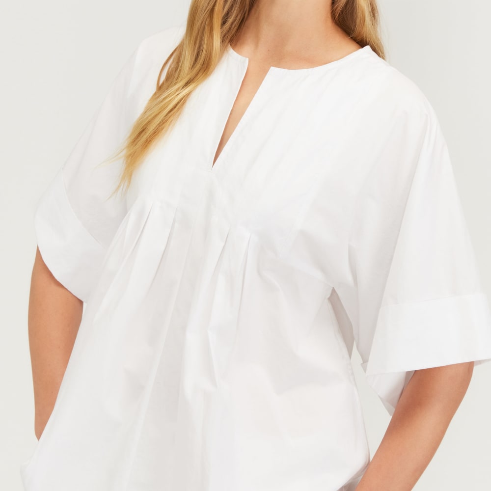 The Poplin Tunic | White