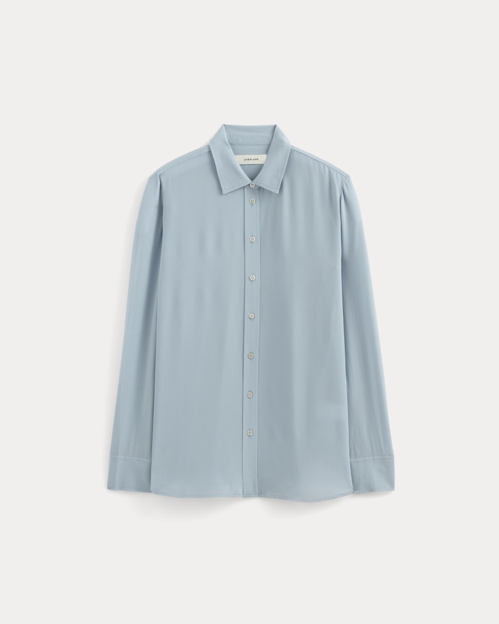 The Must-Have Shirt in Washable Silk | Soft Blue
