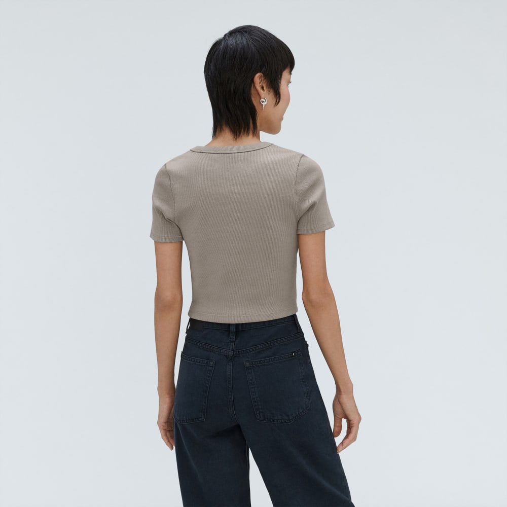 The ’90s Rib Tee | Clay