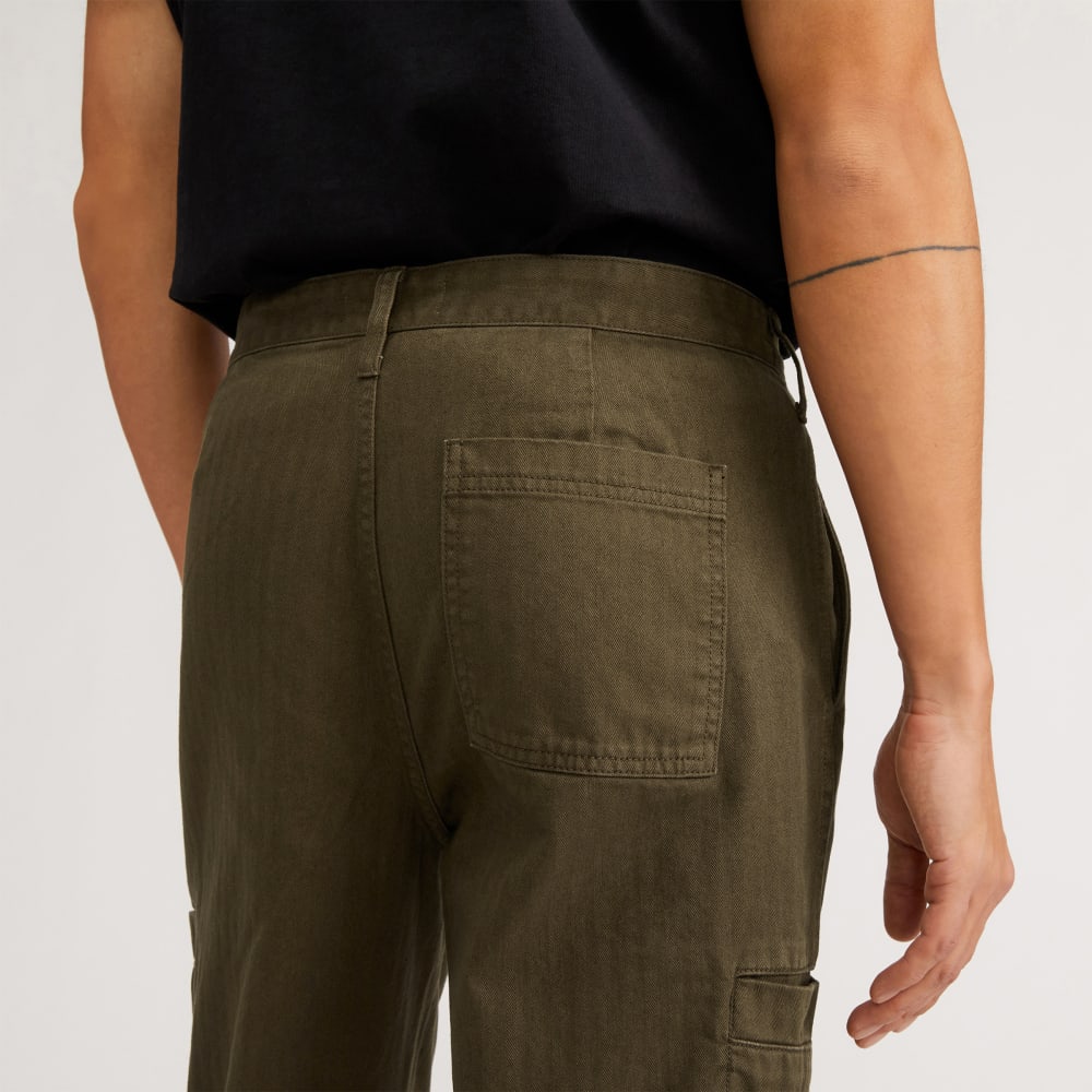 The Organic Cotton Herringbone Refined Cargo | Beech