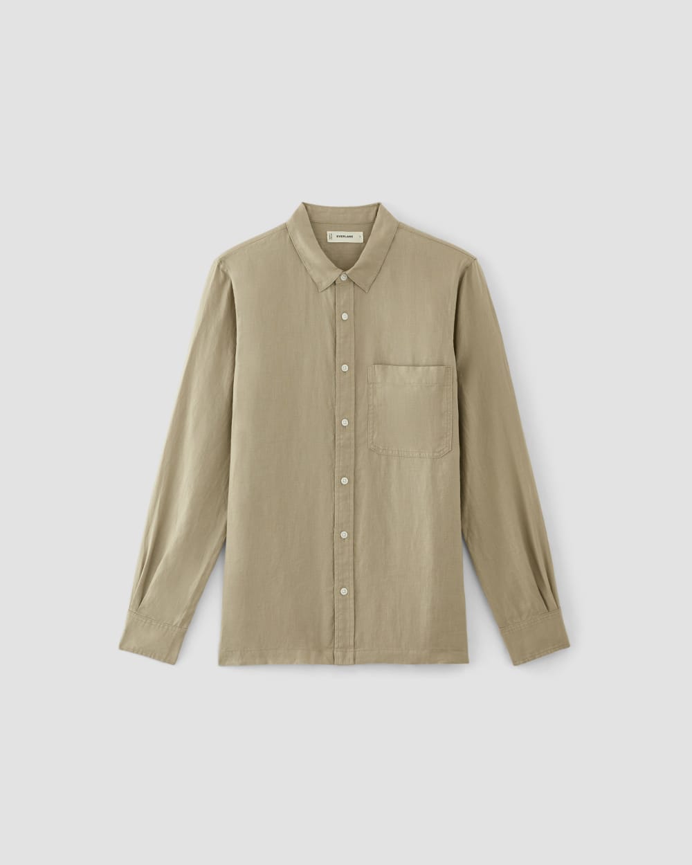 The Linen Straight Hem Shirt | Trench Coat Khaki