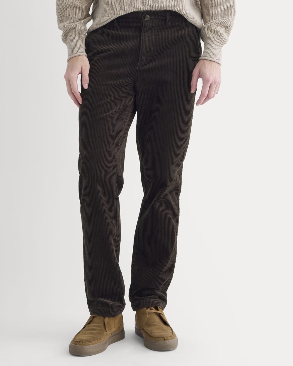 Wide Wale Corduroy Trouser | Dark Chocolate