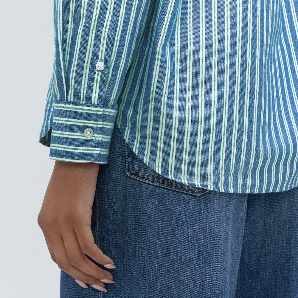 The Must-Have Oxford Shirt | Lapis Blue / Bright Jade / Optic White