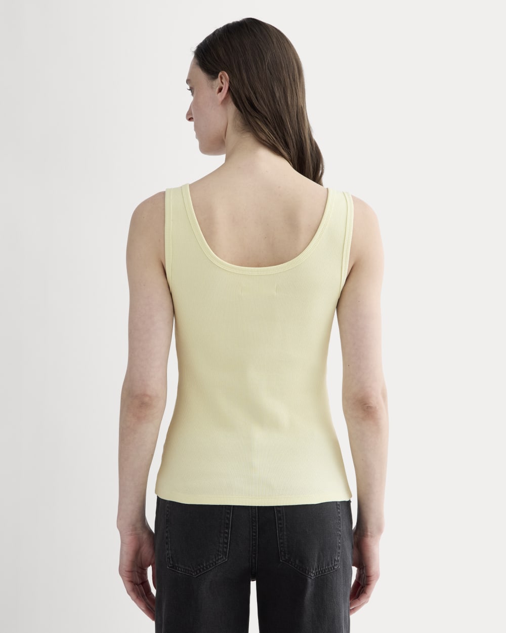 The Selfie Henley Tank | Light Yellow