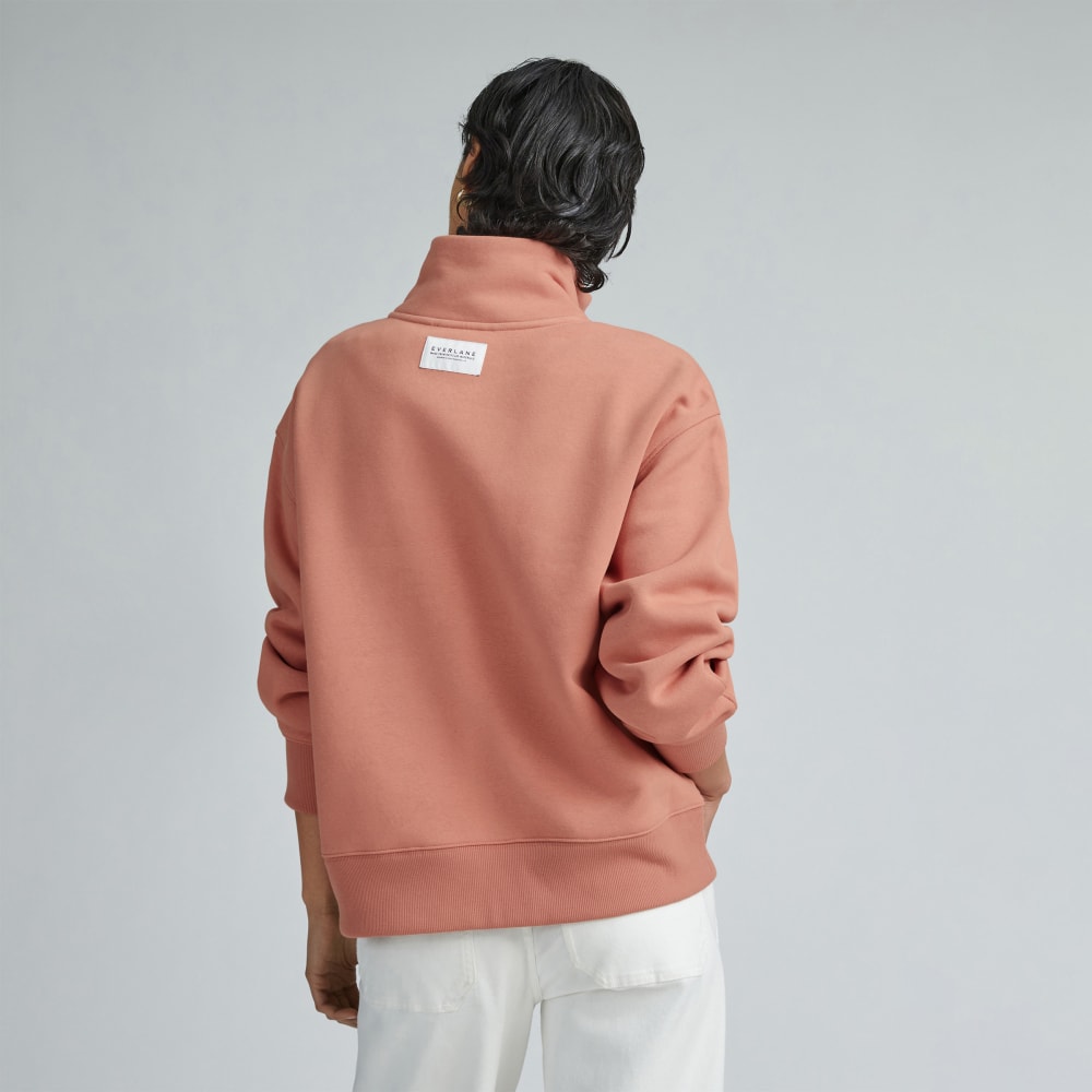 The ReTrack Half-Zip Sweatshirt | Light Rose