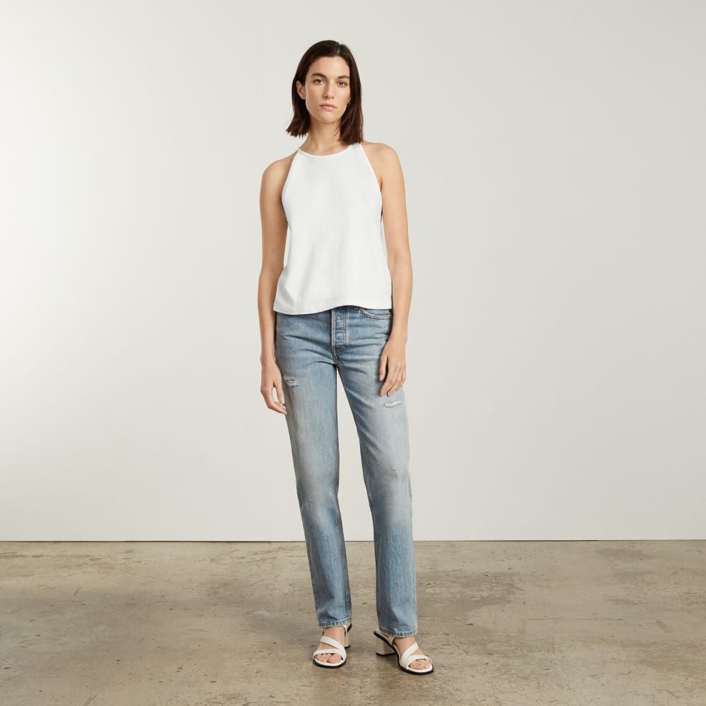 The Hemp Cutaway Tank | White