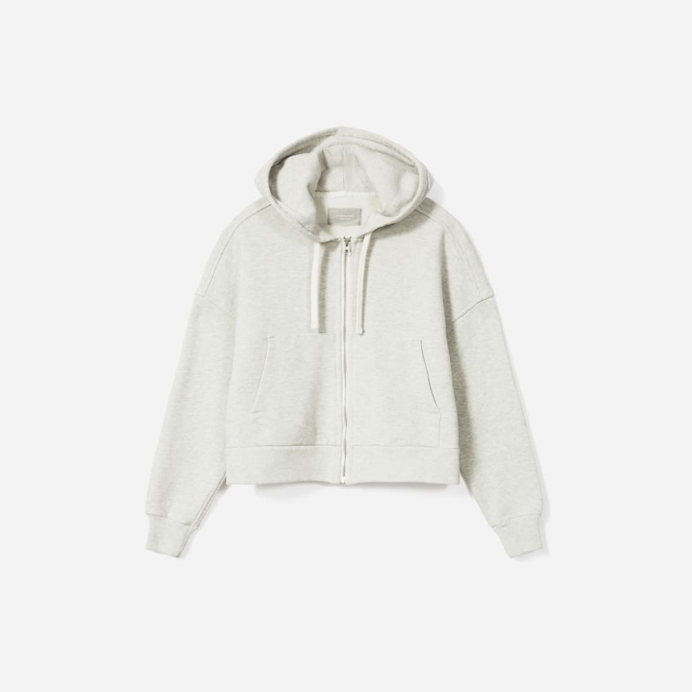 The Track Organic Cotton Hoodie | Light Heather Grey
