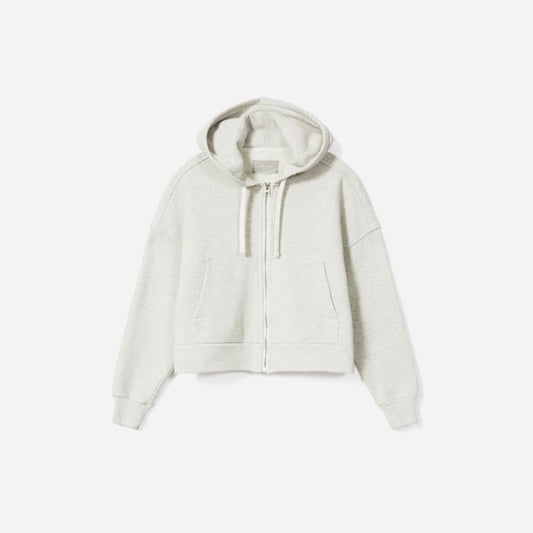 The Track Organic Cotton Hoodie | Light Heather Grey