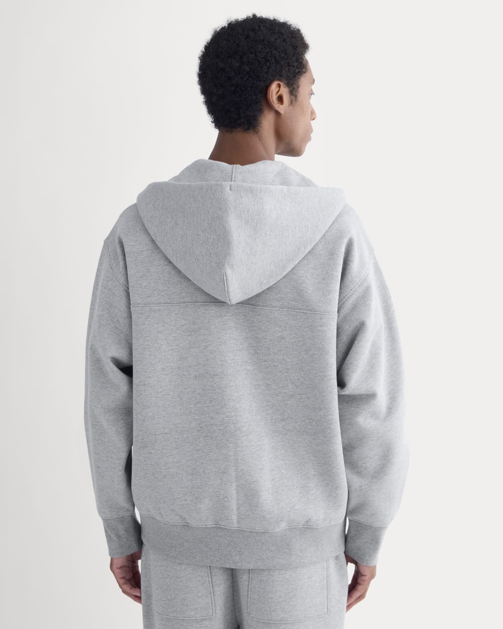 Luxe Fleece Full-Zip Hoodie | Vintage Heather Grey