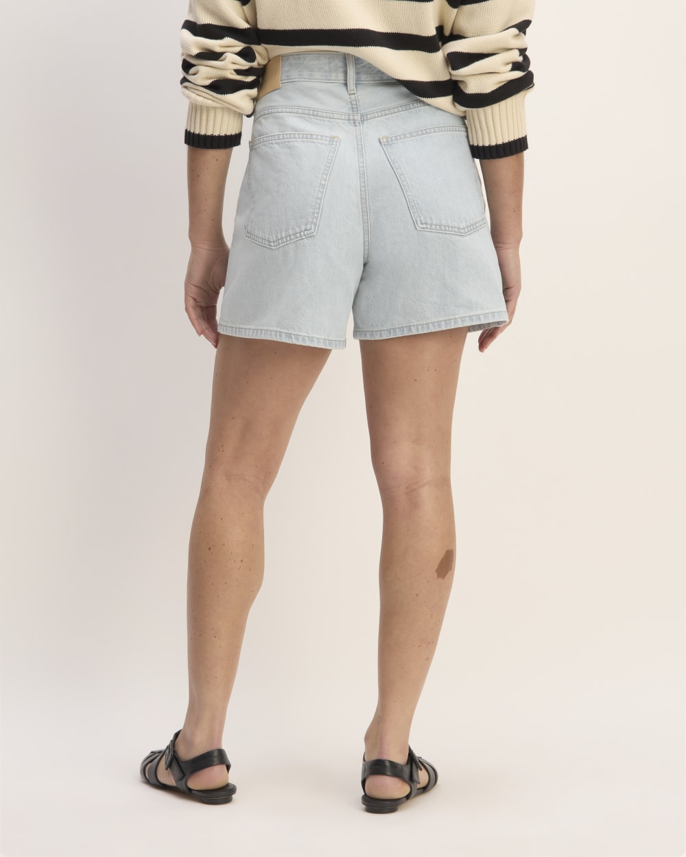 The A-Line Denim Short | Spring Blue