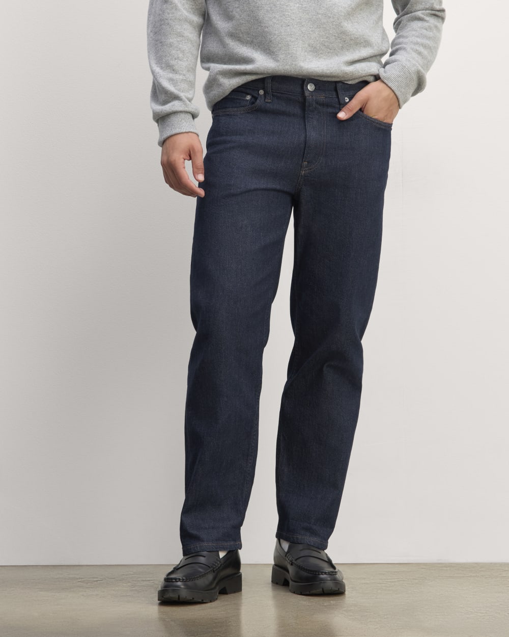 The Selvedge Loose Straight Jean | Indigo Rinse