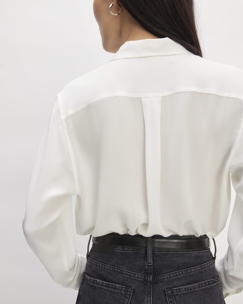 The Utility Shirt in Washable Silk | Off-White