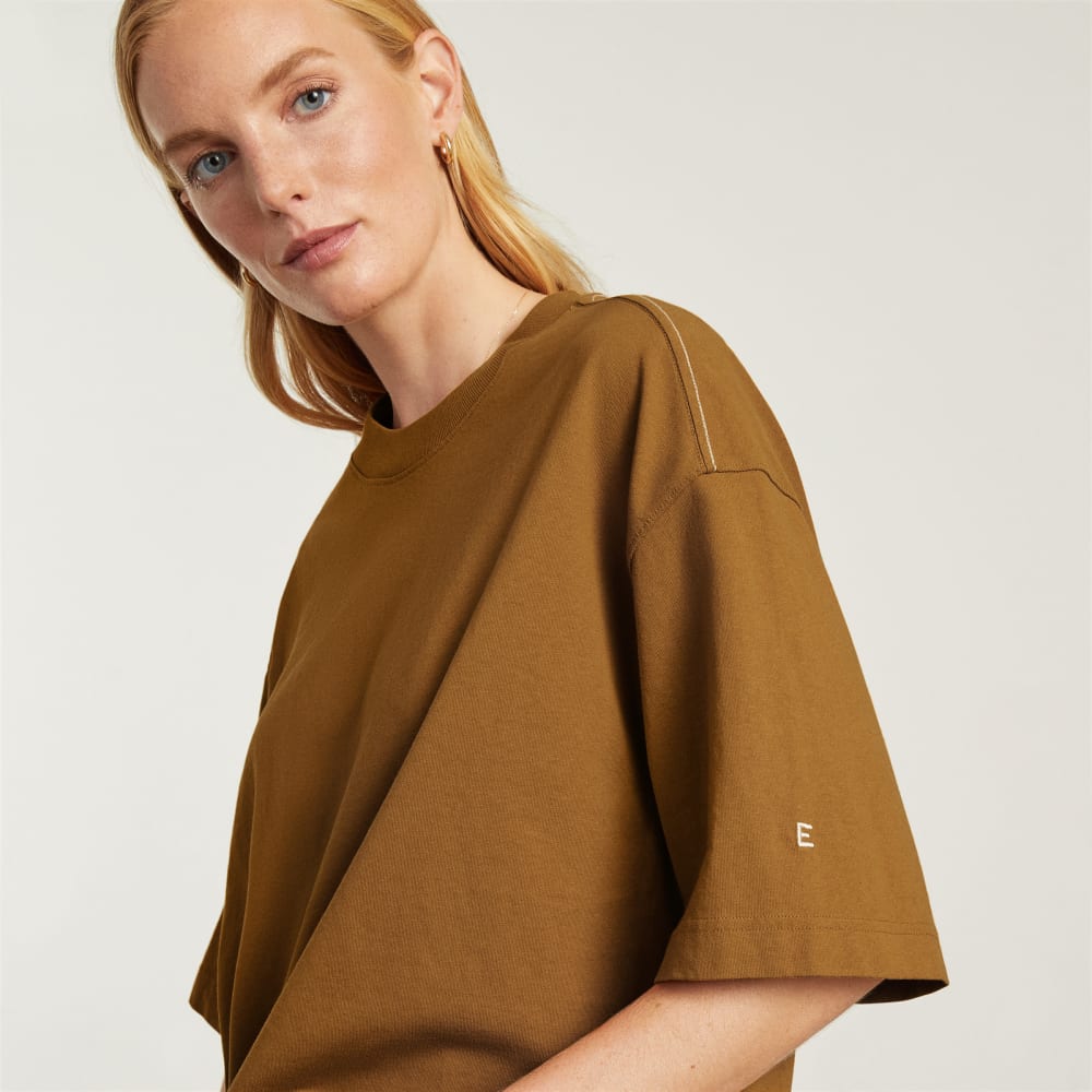 The Premium Weight Relaxed Tee | Tawny Brown