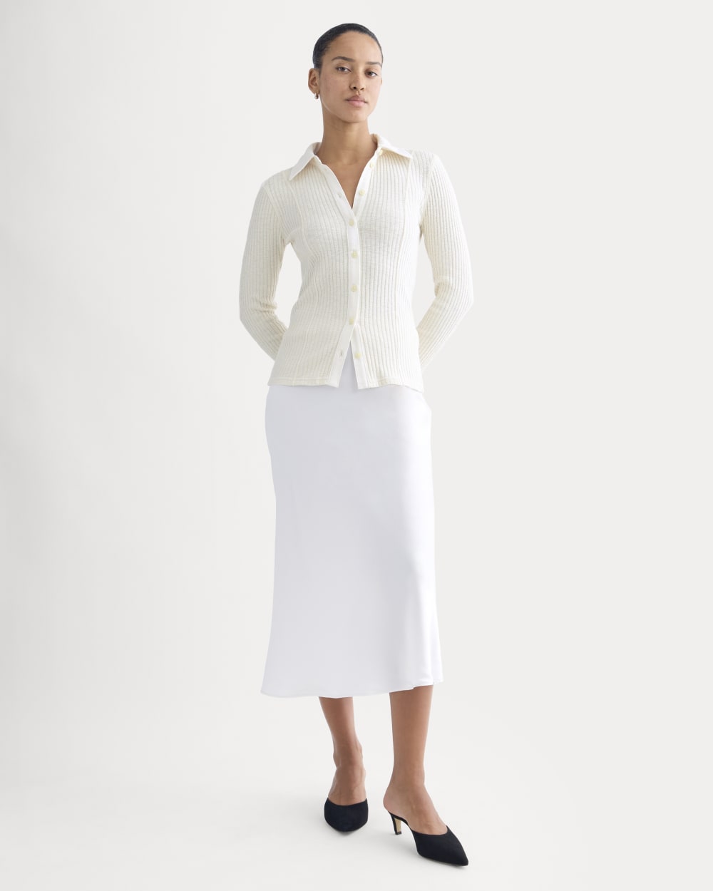 Cozy Rib Button-Up | Bone