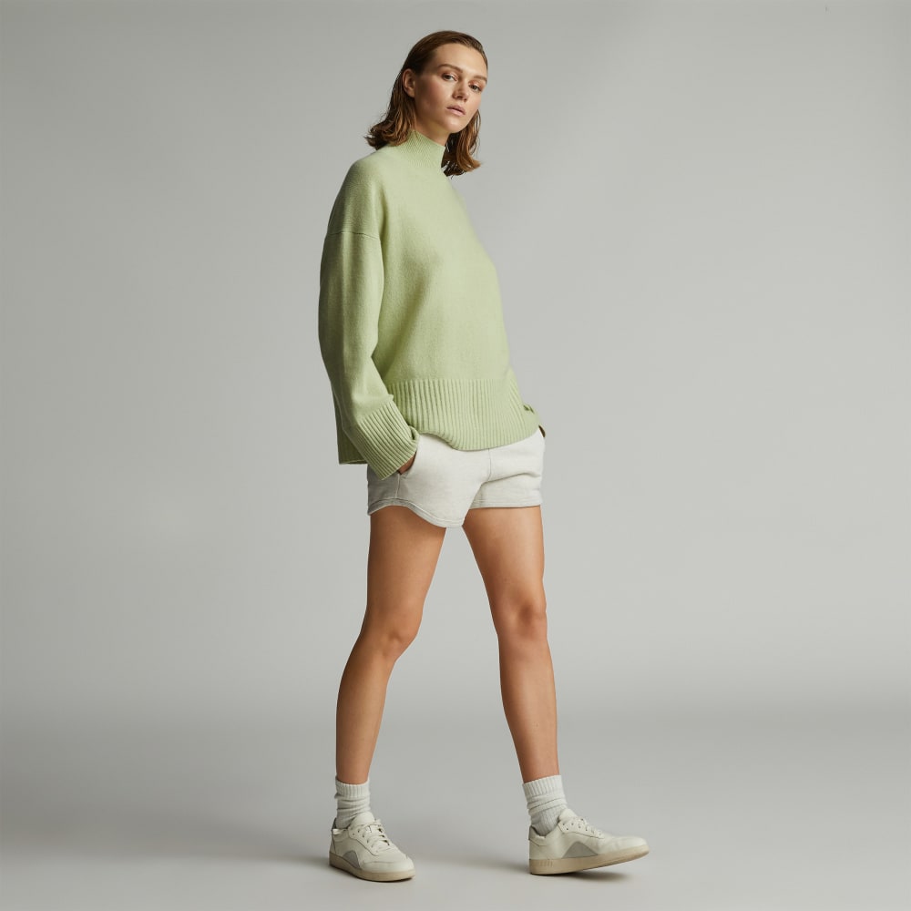 The Cashmere Oversized Turtleneck | Seafoam Green