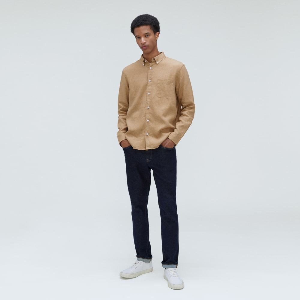 The Classic Shirt in Linen | Iced Coffee