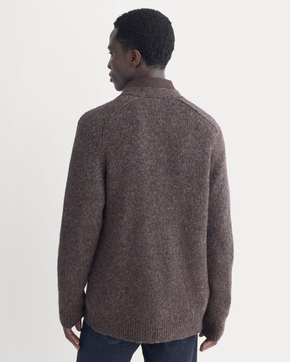 The Cloud Relaxed Cardigan | Heathered Burgundy