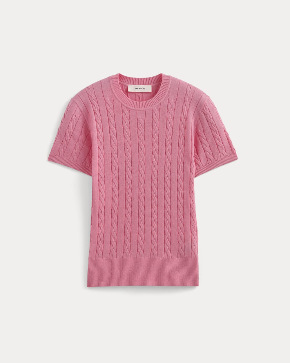 The Cable Crew in Cotton Cashmere | Deep Pink