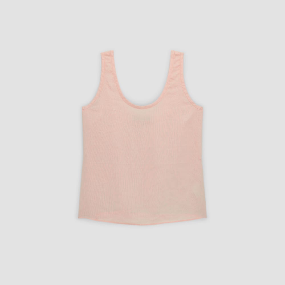 The Scoop Tank in Linen | Petal Pink