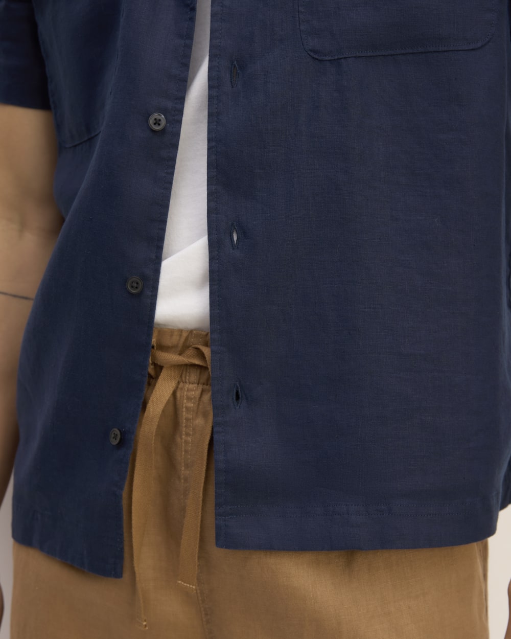 The Resort Shirt in Linen | Navy