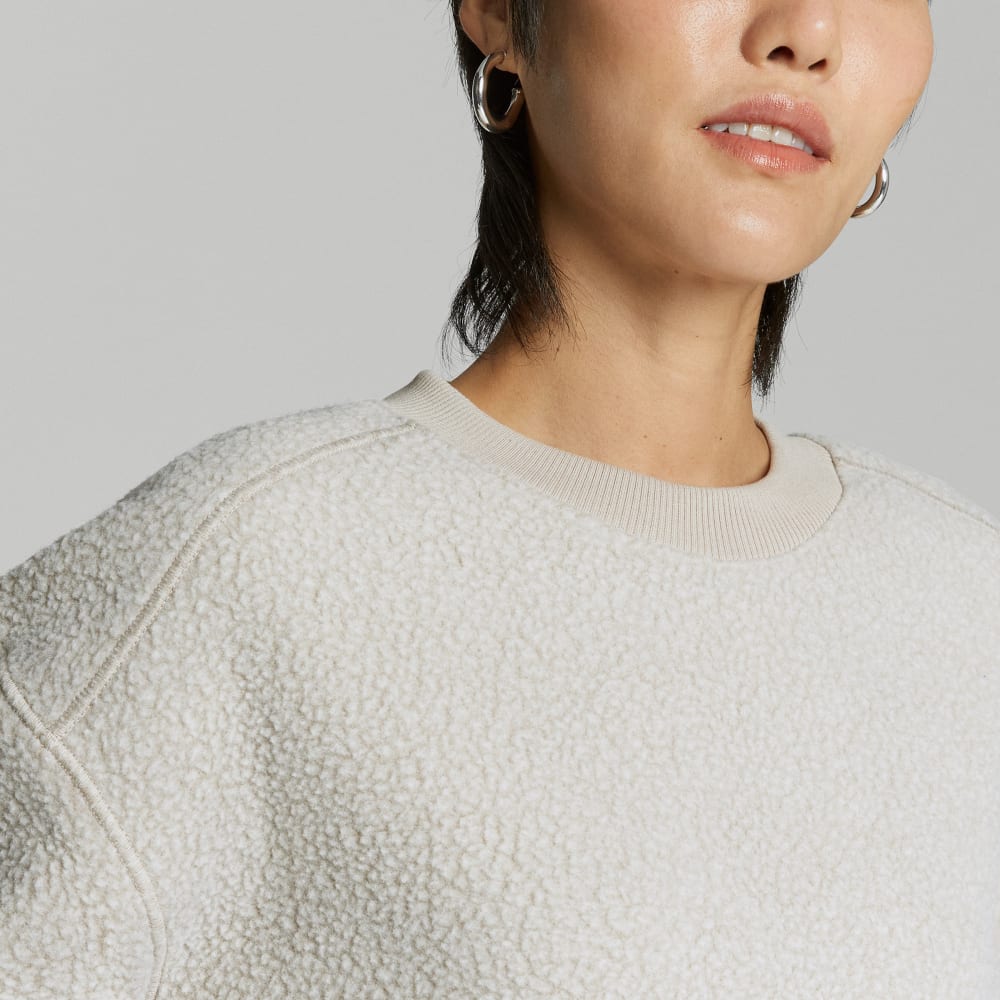 The ReNew Teddy Oversized Crew | Oat