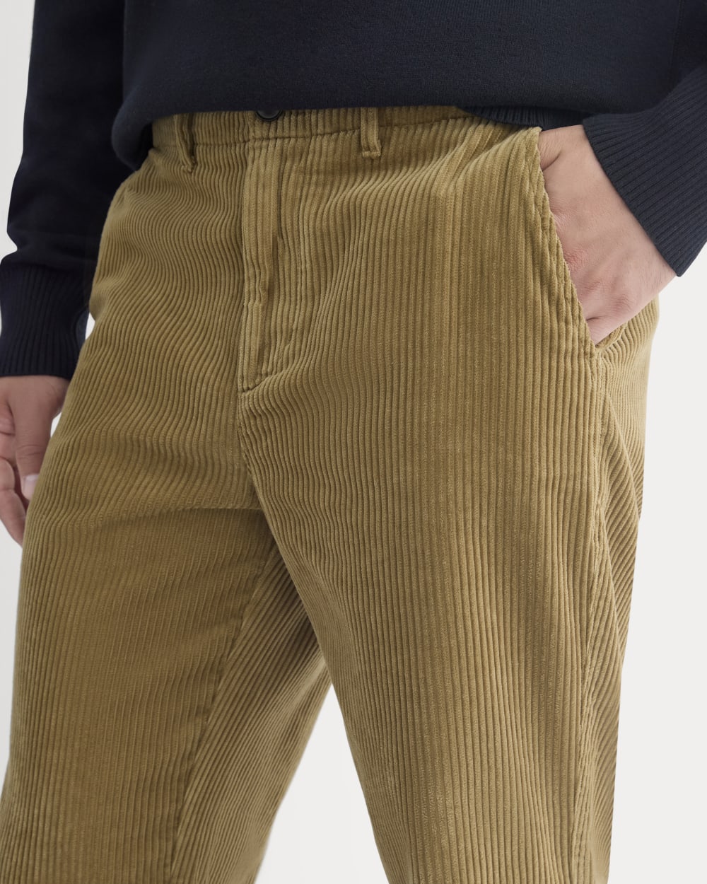 Wide Wale Corduroy Trouser | Aged Brass