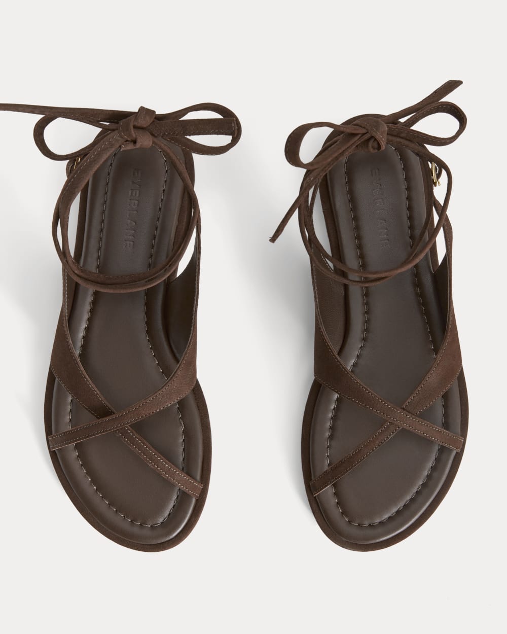 The Leather Crisscross Sandal | Burnt Umber