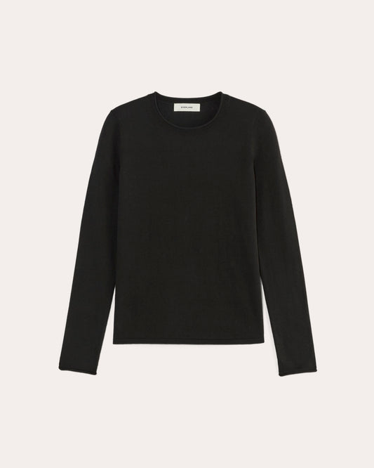 The Crew in Cotton Cashmere | Black