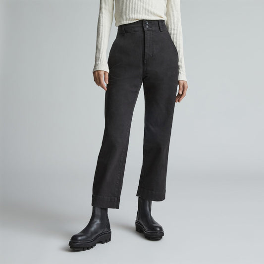 The Organic Straight-Leg Pant | Black
