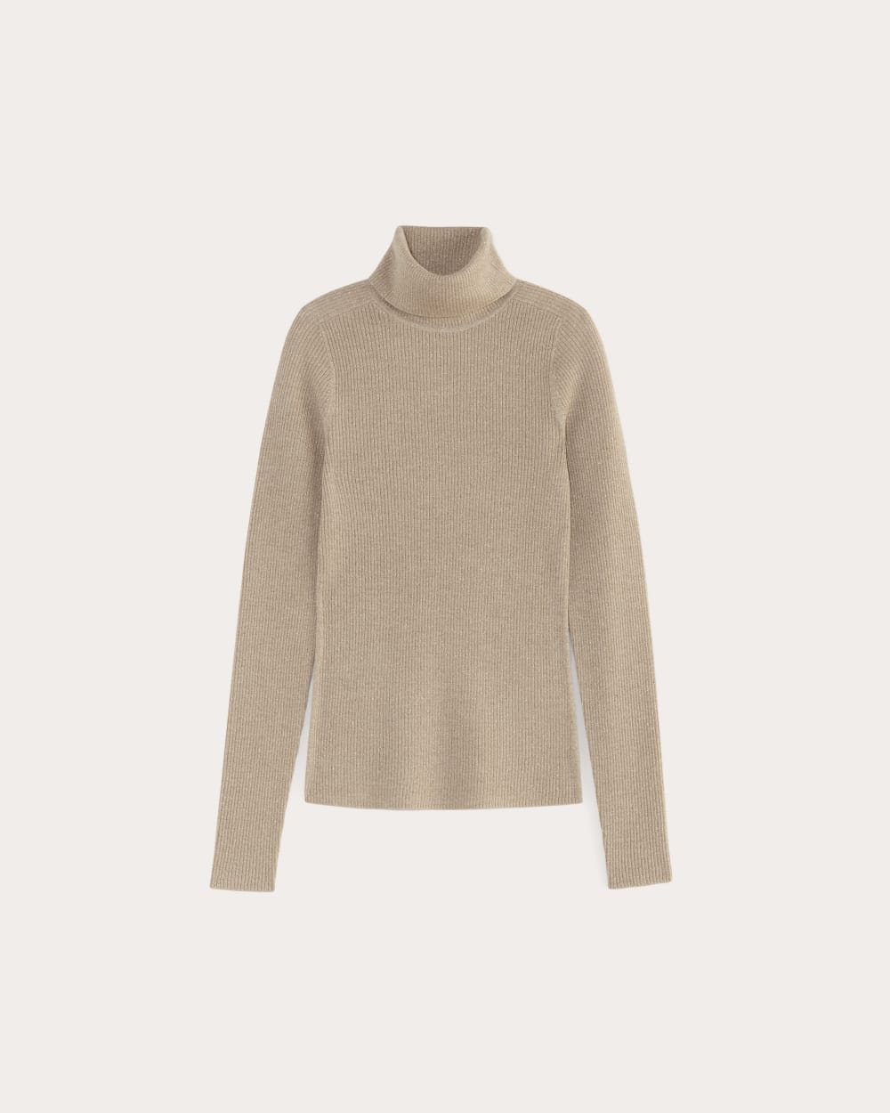 The Turtleneck in Lurex Merino | Gold