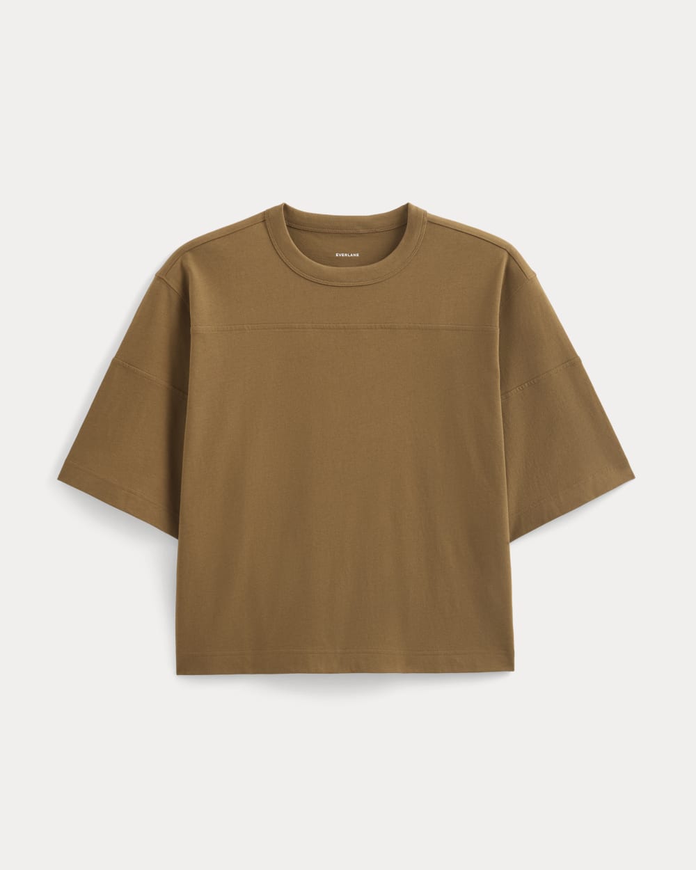 Oversized Varsity Tee in Essential Cotton | Toffee