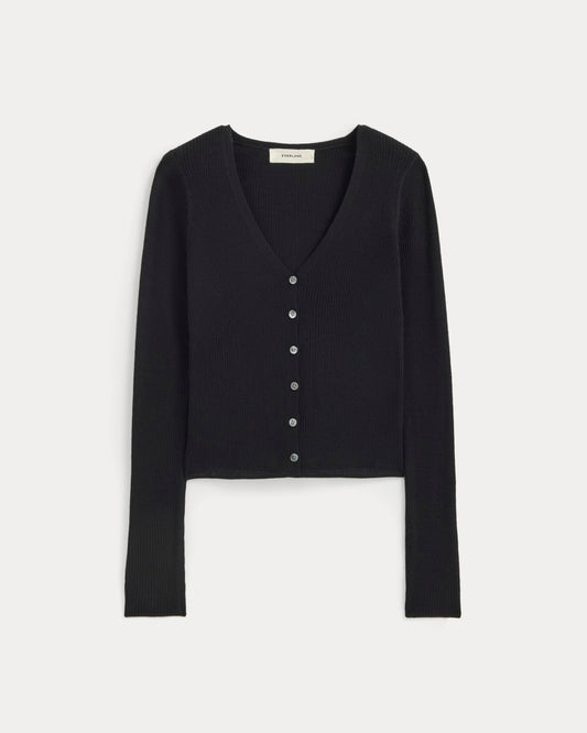 The Cardigan in Ultrasoft Merino | Black