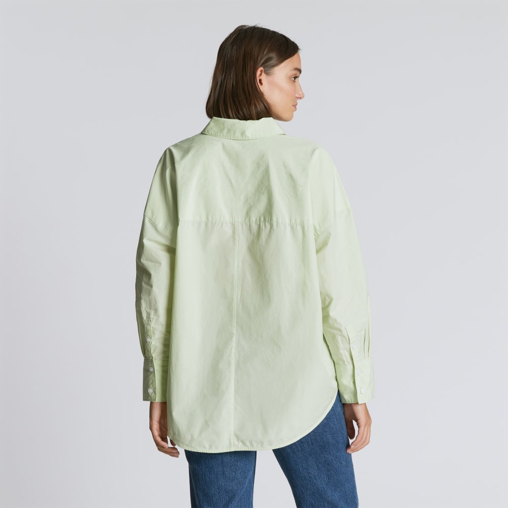 The Oversized Poplin Shirt | Seafoam Green