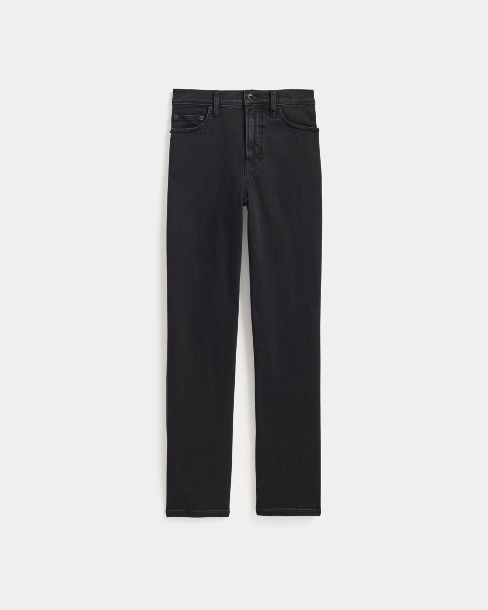 The High-Key Stovepipe Jean | Washed Black