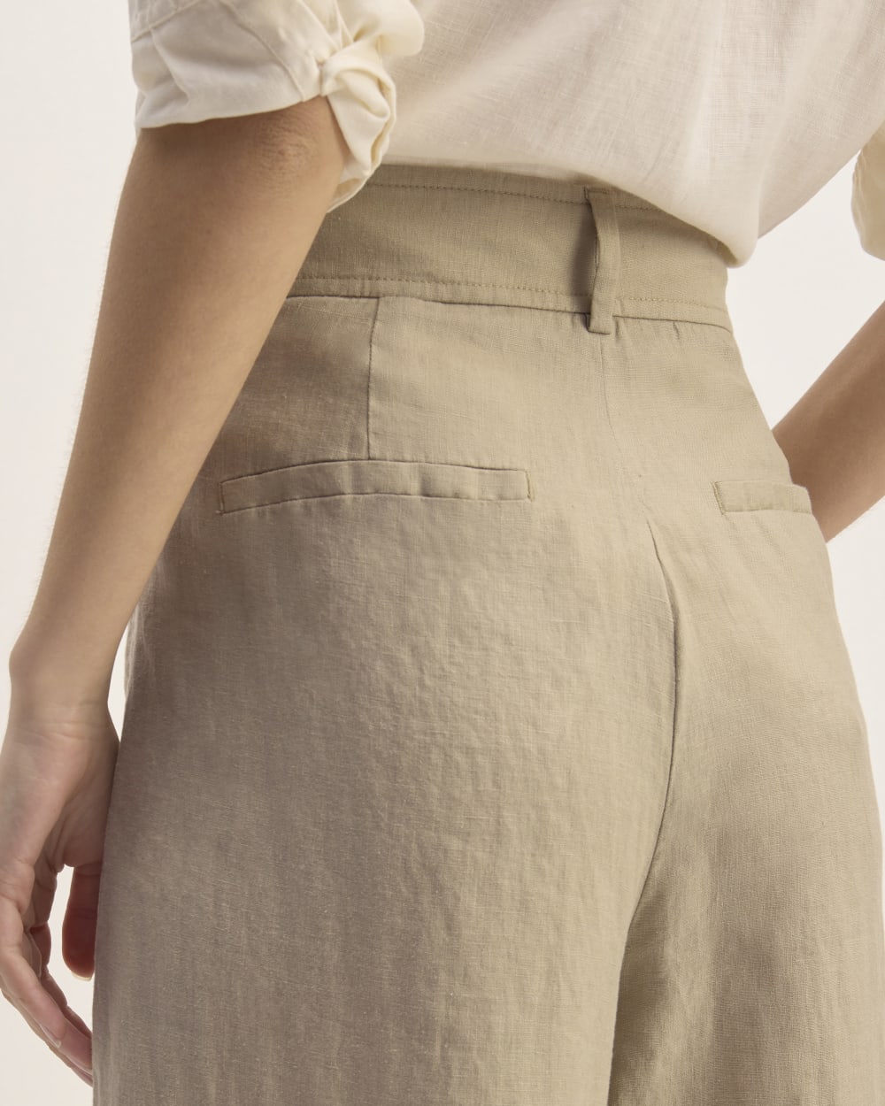 The Linen Way-High® Drape Pant  | Trench Coat Khaki