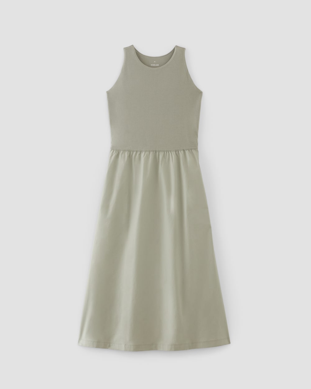 The Supima® High-Neck Riviera Dress | Sage Green