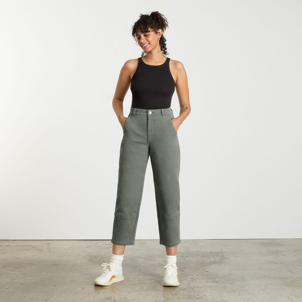 The Utility Barrel Pant | Pewter Green | Regular