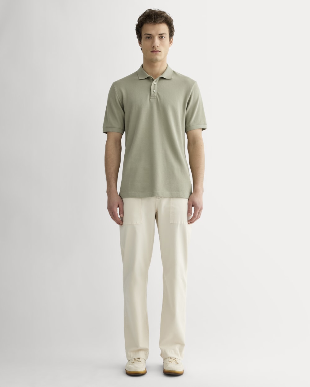 The Pique Polo | Eucalyptus