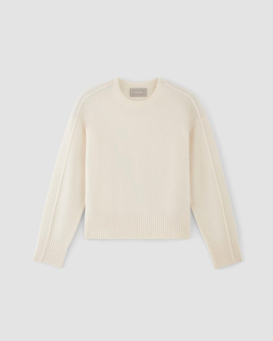 The Good Merino Wool Crewneck Sweater | Bone